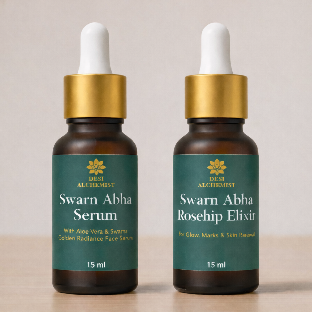Rosehip Saundarya Ritual – Swarn Abha Serum + Rosehip Elixir Duo