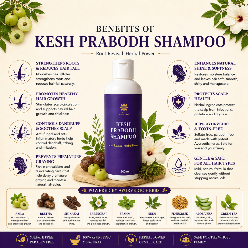 Kesh Prabodh Herbal Shampoo (200 ml)