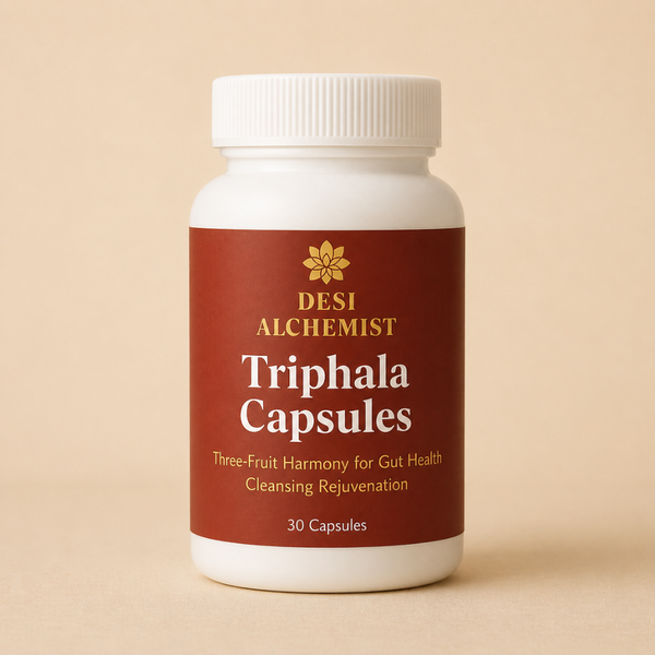 Triphala Capsules – Ayurvedic Digestive & Detox Formula