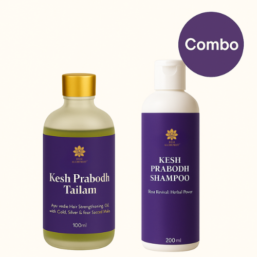 Kesh Prabodh Hair Care Combo – Ayurvedic Oil & Shampoo Ritual
