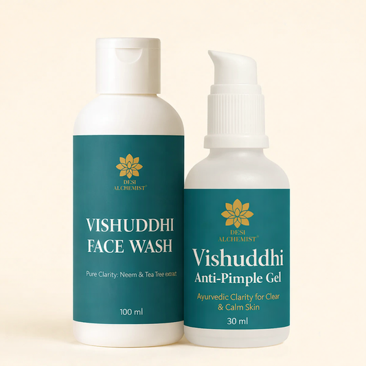 Vishuddhi Acne Care Combo Ayurvedic Face Wash + Anti-Pimple Gel for Clear, Balanced Skin