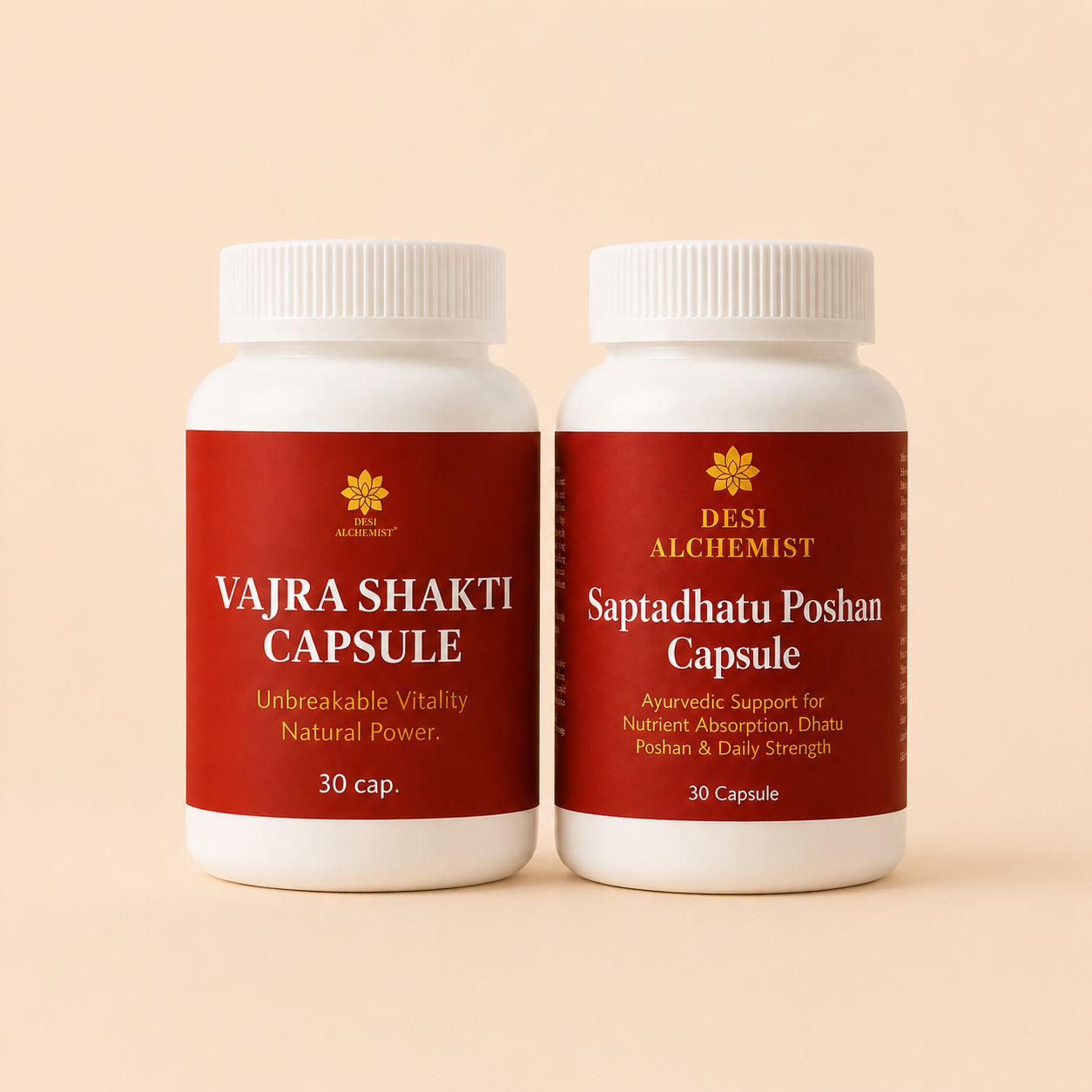 Vajra Shakti + Saptadhatu Poshan Combo – Strength, Vitality & Deep Nourishment Support