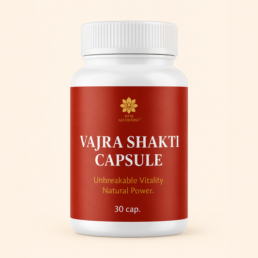 Vajra Shakti Capsules – Ayurvedic Ashwagandha & Shilajit Formula (30 Caps)