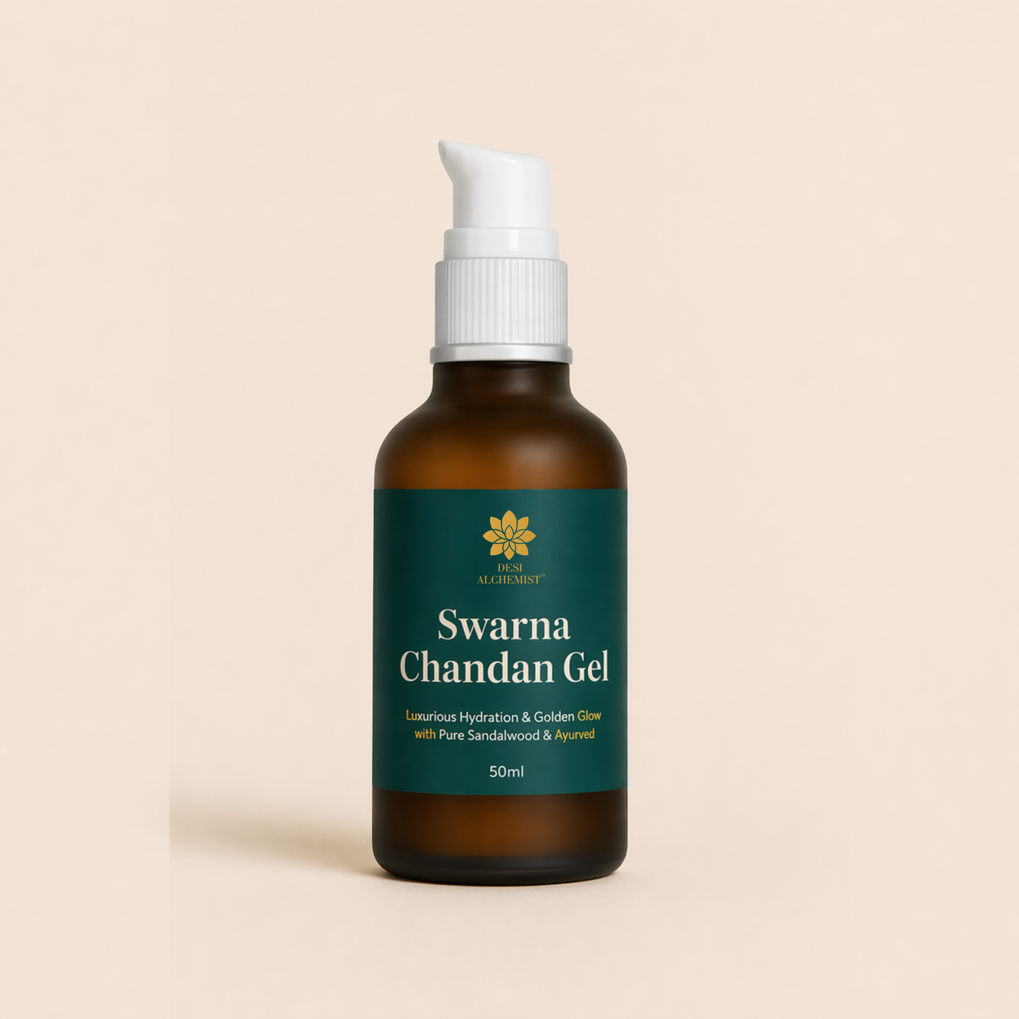 Swarna Chandan Gel – Luxurious Gold & Soothing Sandalwood Hydration