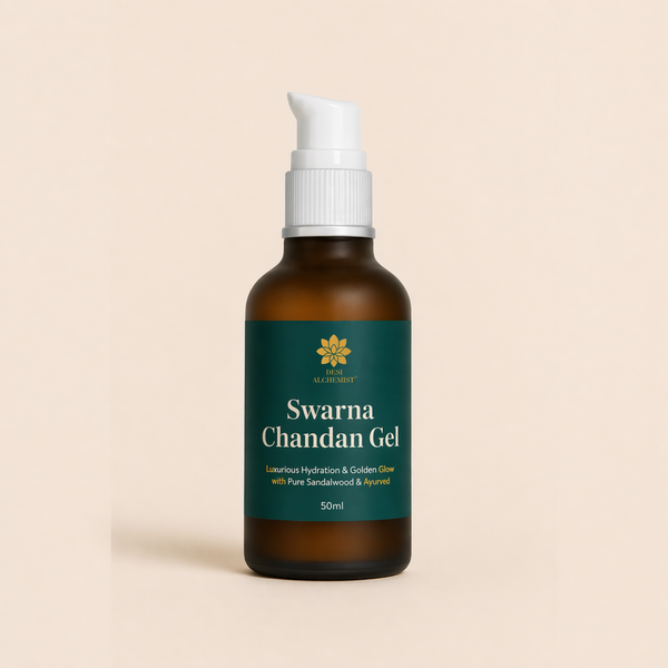 Swarna Chandan Gel – Luxurious Gold & Soothing Sandalwood Hydration