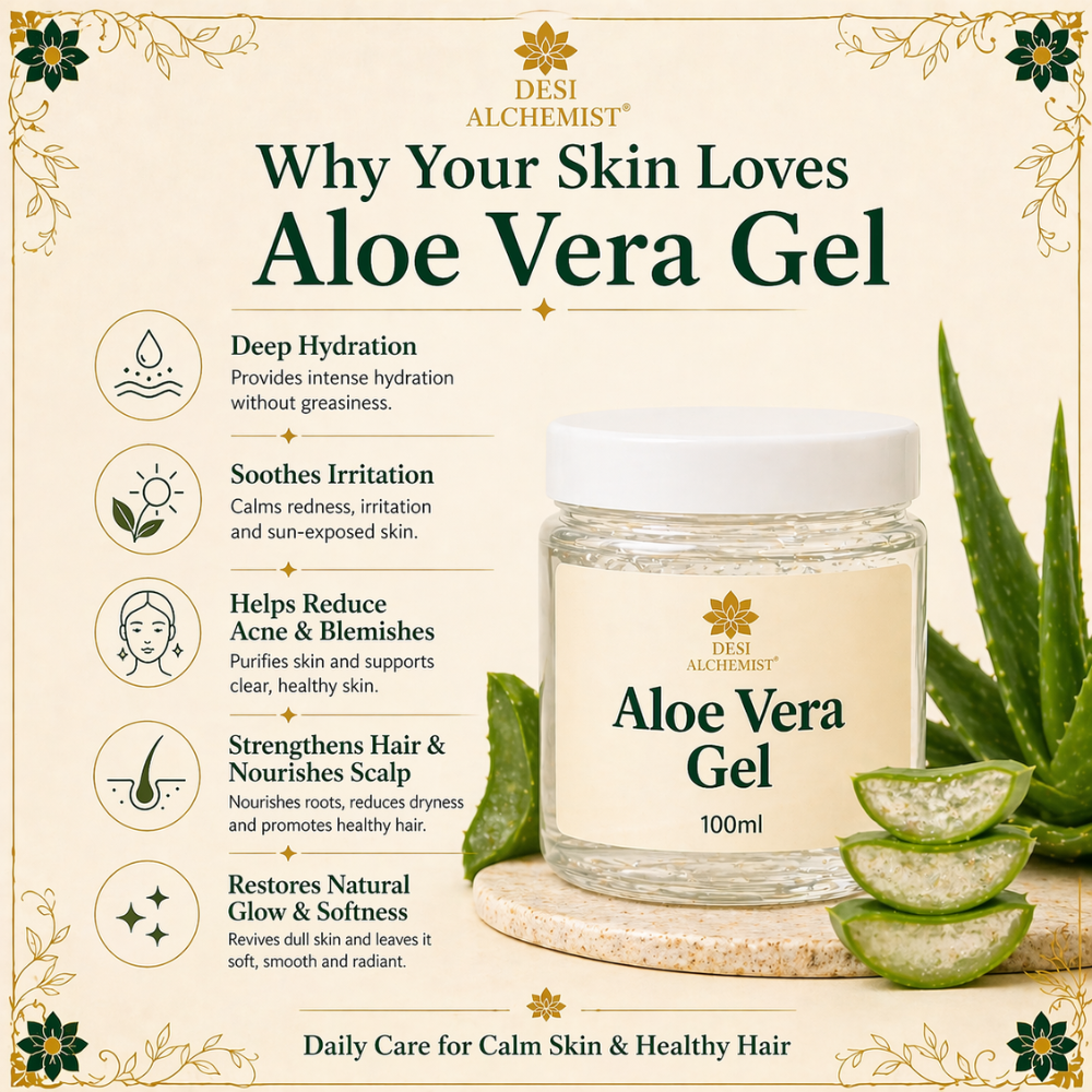 cosmonatura aloe vera gel Aloe Vera Gel – (Pure, Colorless & Fragrance-Free) – DesiAlchemist