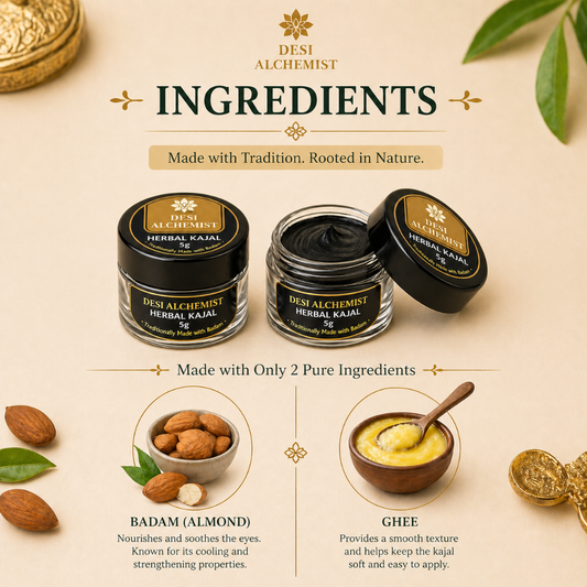 Herbal Kajal 5g – Badam & Ghee Traditional Ayurvedic Eye Kajal
