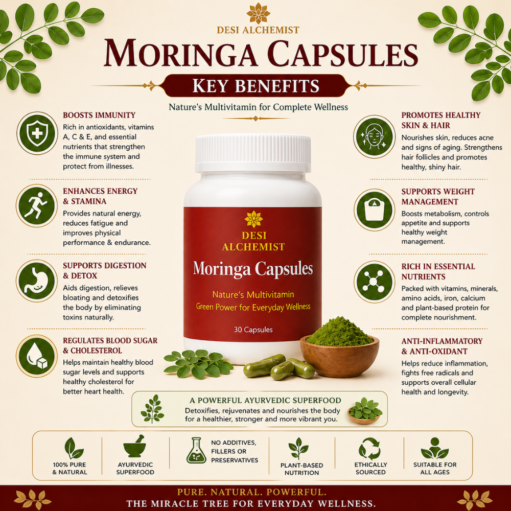 Moringa Capsules – Ayurvedic Superfood