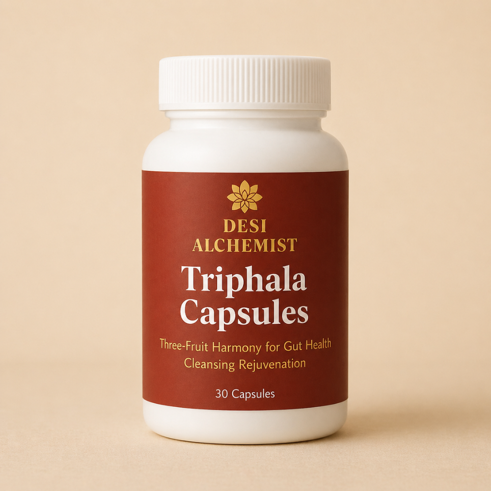 Triphala Capsules – Ayurvedic Digestive & Detox Formula