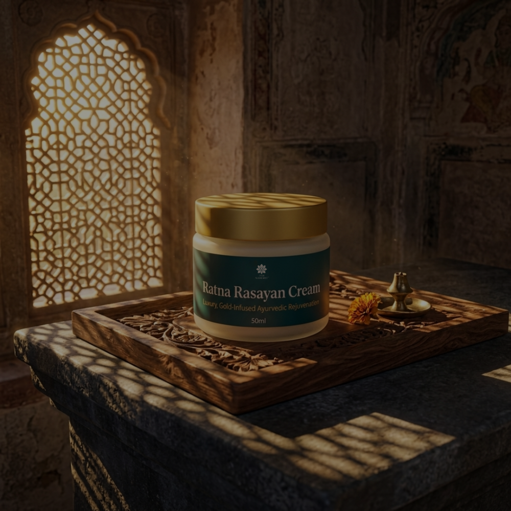 Ratna Rasayan Cream – Ruby & Pearl Infused Ayurvedic Cream for Radiance & Rejuvenation