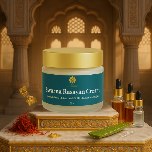 Swarna Rasayan Cream – Luxury Gold-Infused Ayurvedic Rejuvenation