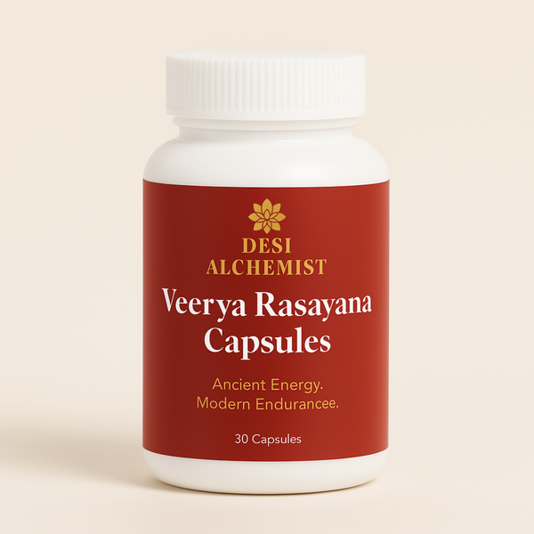 Veerya Rasayana Capsules – Ayurvedic Strength & Vitality Booster