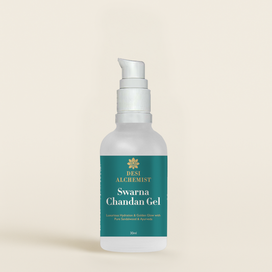 Swarna Chandan Gel – Luxurious Gold & Soothing Sandalwood Hydration
