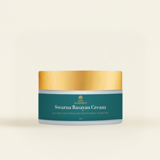 Swarna Rasayan Cream – Luxury Gold-Infused Ayurvedic Rejuvenation