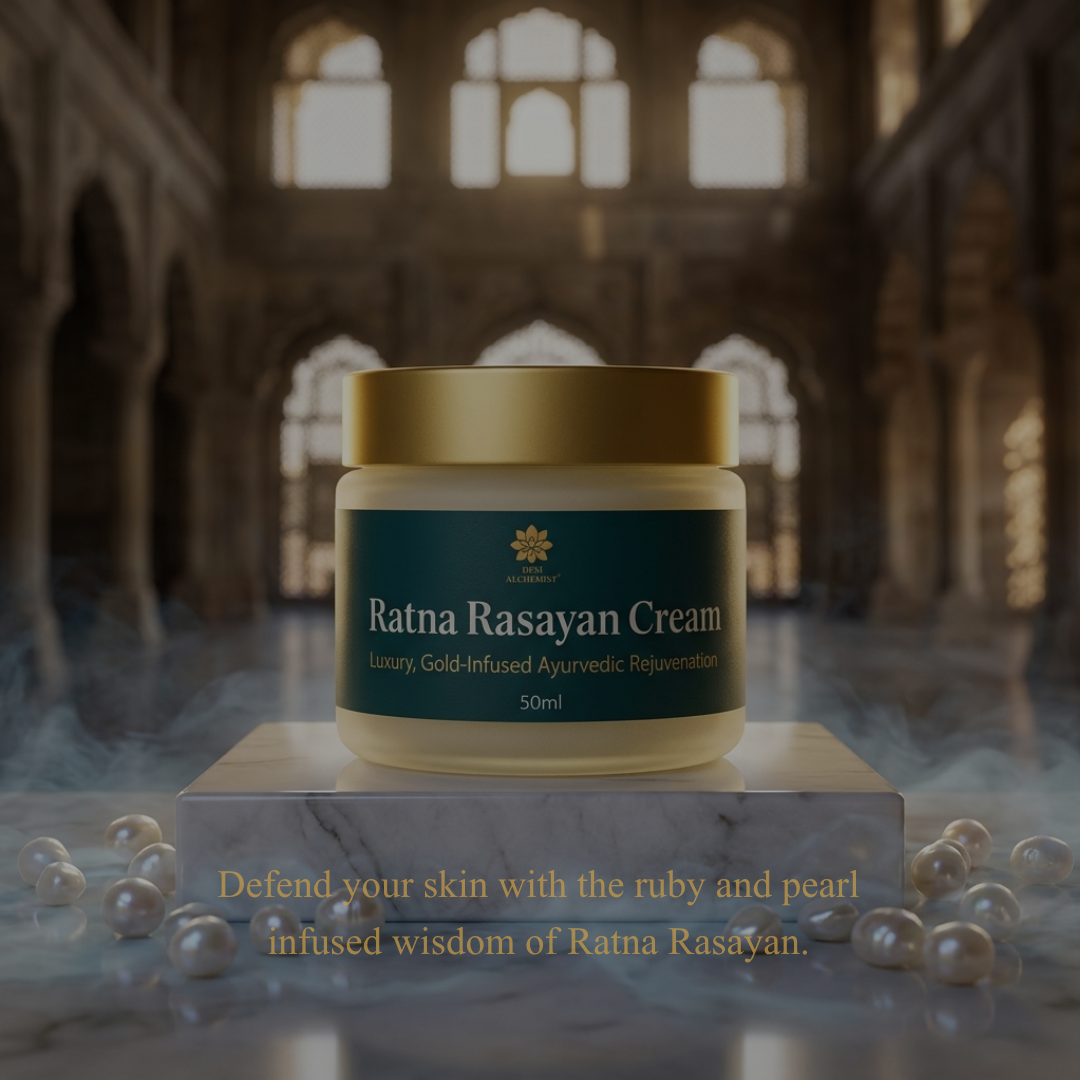 Ratna Rasayan Cream – Ruby & Pearl Infused Ayurvedic Cream for Radiance & Rejuvenation