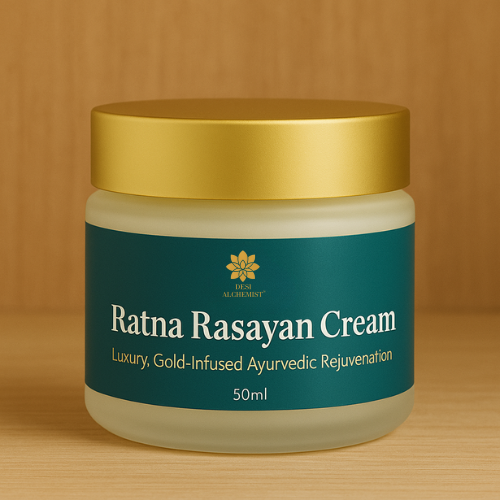 Ratna Rasayan Cream – Ruby & Pearl Infused Ayurvedic Cream for Radiance & Rejuvenation